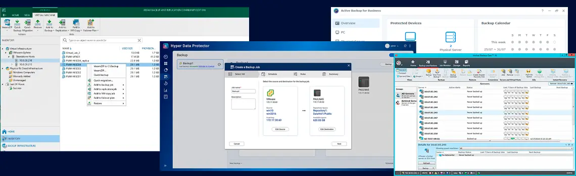 Principais softwares para backup do Windows Server