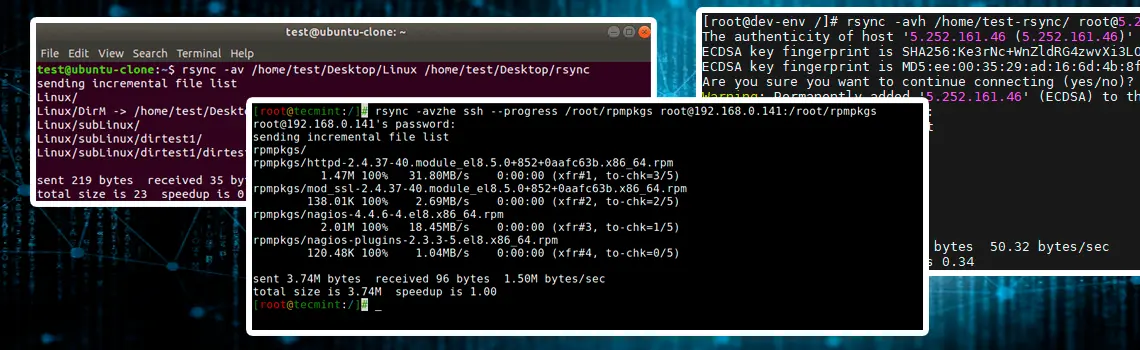 Principais vantagens de usar o rsync