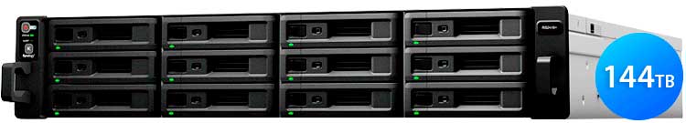 RS2416RP+ 144TB Synology - Storage NAS 12 discos RackStation SATA