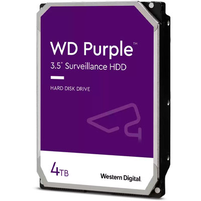 WD43PURZ WD - HD Purple 4TB 5.400 RPM p/ sistemas CFTV, NVR e DVR