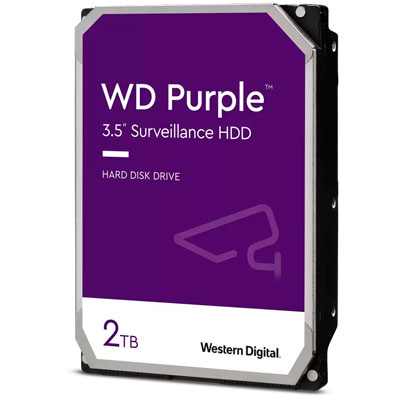 WD23PURZ WD - HD Purple 2TB 5.400 RPM p/ sistemas CFTV, NVR e DVR