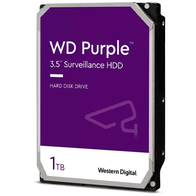 WD11PURZ WD - HD Interno 1TB 5.400 RPM Purple p/ sistemas CFTV, NVR e DVR