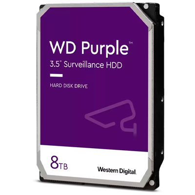 WD85PURZ WD - HD WD Purple 8TB 5.400 RPM p/ sistemas CFTV, NVR e DVR