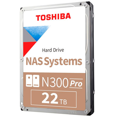 HDWG62CXZSTB 22TB Toshiba - N300 Pro HD Interno NAS 7200 RPM SATA