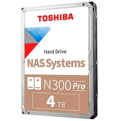 HDWG440UZSVB 4TB Toshiba - N300 Pro HD Interno NAS 7200 RPM SATA