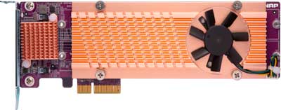QM2-4S-240 Qnap - Interface de expansão PCIe Quad M.2 SATA SSD