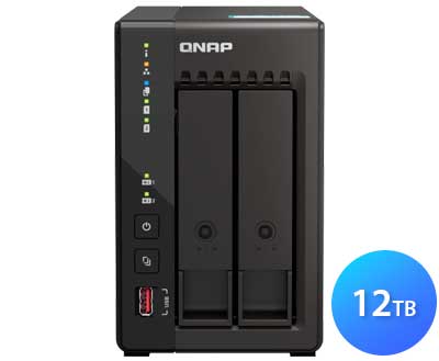 TS-253E 12TB Qnap - Storage NAS 2 Baias p/ HDD SATA