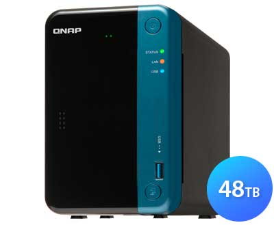 Qnap TS-253Be - Storage NAS doméstico 2 baias até 48TB