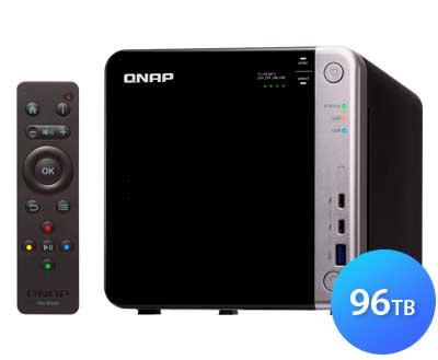 TS-453BT3 96TB Qnap - NAS Thunderbolt 3 10GbE 4 baias