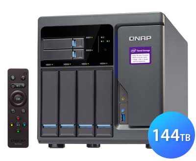 TVS-682 Qnap - Storage NAS 6 baias até 144TB com cache e Tiering SSD