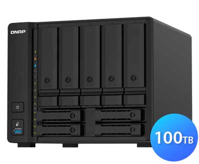 TS-932PX Qnap - Storage NAS 9 Baias p/ HDD SSD SATA 100TB