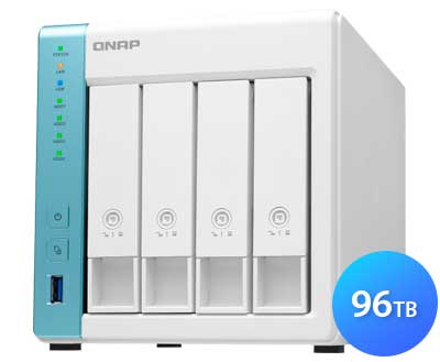 TS-431K 96TB Qnap - Storage NAS 4 Baias p/ discos SATA