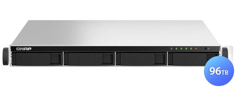 TS-464eU Qnap 96TB - Storage NAS 4 Baias Rackmount p/ discos SATA