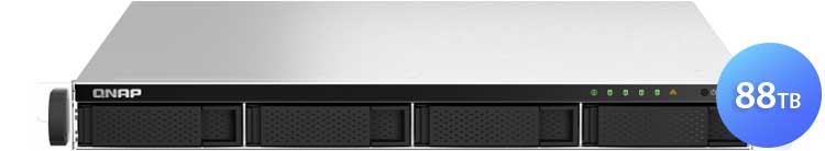 TS-464U 88TB Qnap - Storage NAS 4 Baias Rackmount SATA/SSD