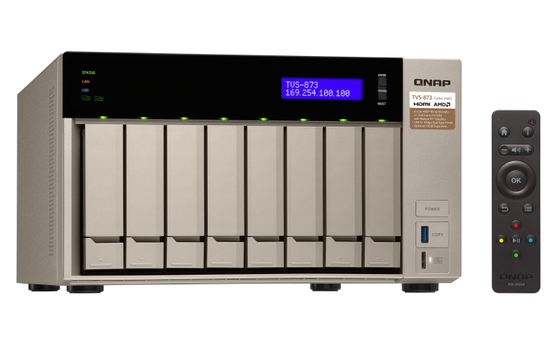 TVS-873 Qnap - Storage server 8 hard disks SATA 8TB