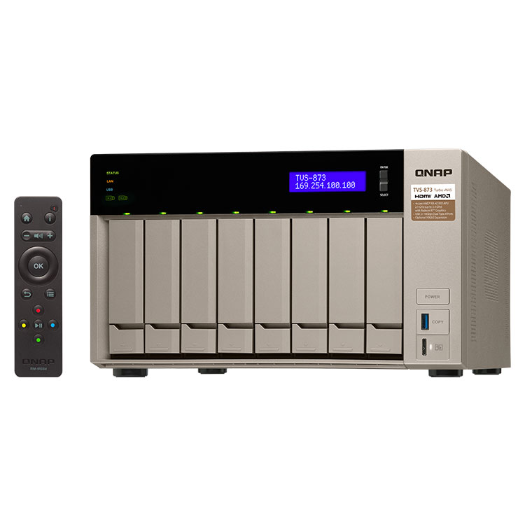 TVS-873 Qnap - Storage server 8 hard disks SATA 8TB