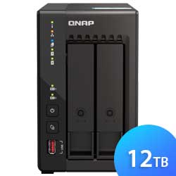 TS-253E 12TB Qnap - Storage NAS 2 Baias p/ HDD SATA