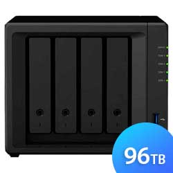 DS420+ 96TB Synology Diskstation - Storage NAS 4 Baias p/ HDD SSD/SATA