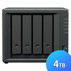 DS423+ 4TB Synology DiskStation - Storage NAS 4 Bay p/ HDD SATA/NVMe