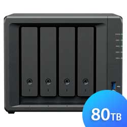 DS423+ 80TB Synology DiskStation - Storage NAS 4 Bay p/ HDD SATA/NVMe