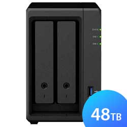 DS720+ 48TB Synology DiskStation - Storage NAS 2 Baias p/ HDD SATA