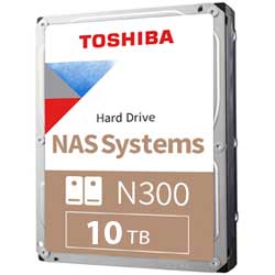 HD Interno NAS 10TB Toshiba N300 - HDWG11AUZSVA 7200 RPM SATA
