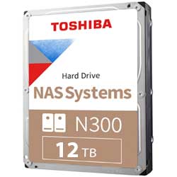 HD Interno NAS 12TB Toshiba N300 - HDWG21CUZSVA 7200 RPM SATA