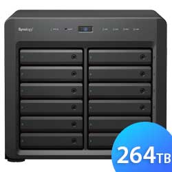 DS2422+ 264TB Synology - Storage NAS 12 Baias p/ HDD SATA/SSD