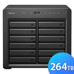 DS3622xs+ 264TB Synology - Storage NAS 12 Baias p/ HDD SATA/SSD