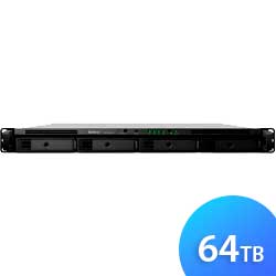 Synology RS1619xs+ 64TB Rackstation - Storage NAS 4 Baias p/ HDD SATA/SSD