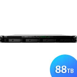 Synology RS1619xs+ 88TB Rackstation - Storage NAS 4 Baias p/ HDD SATA/SSD