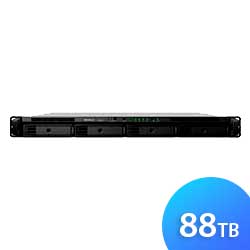 RS820RP+ 88TB Synology Rackstation 1U - Storage NAS 4 Bay p/ HDD SATA/SSD