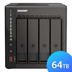 TS-453E 64TB Qnap - Storage NAS 4 Baias p/ HDD SATA