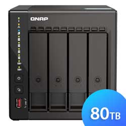 TS-453E 80TB Qnap - Storage NAS 4 Baias p/ HDD SATA