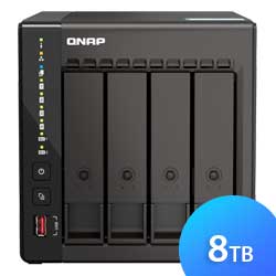 TS-453E 8TB Qnap - Storage NAS 4 Baias p/ HDD SATA