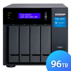 TVS-472XT 88TB Qnap - Storage NAS 4 baias p/ SATA/SSD Thunderbolt 3