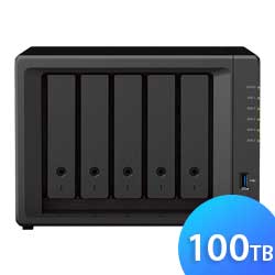 DS1522+ 100TB Synology DiskStation - Storage NAS 5 Baias p/ HDD SATA