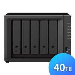 DS1522+ 40TB Synology DiskStation - Storage NAS 5 Baias p/ HDD SATA