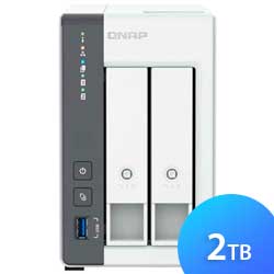 TS-216G 2TB Qnap - Storage NAS 2 Bay p/ HDD SATA