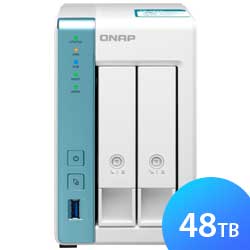 TS-231K 48TB Qnap - Storage NAS 2 Baias Doméstico SATA