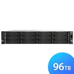 TS-h1277AXU-RP 96TB Qnap - Storage NAS 12 Bay p/ HDD SATA/SSD