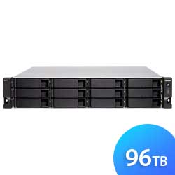 Storage NAS 12 baias TS-H1283XU-RP 96TB