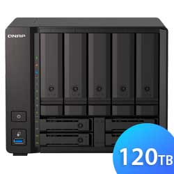 TS-h973AX 120TB Qnap - Hybrid Flash Storage p/ hard disks ou memórias SSD SATA