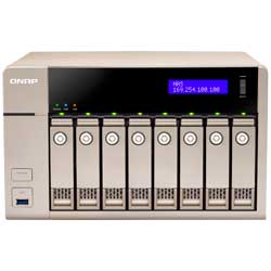 Qnap TVS-863 112TB - Storage NAS 8 baias para hard disks SATA 
